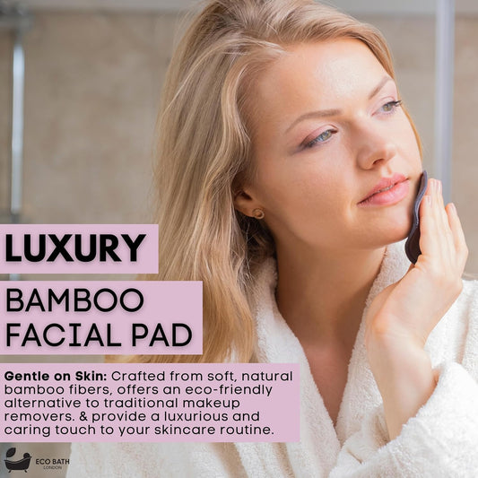 Reusable Makeup Remover Pads - Set Of 12, Natural Bamboo Cotton, Eco-Friendly, Soft And Washable Makeup Removal Pads