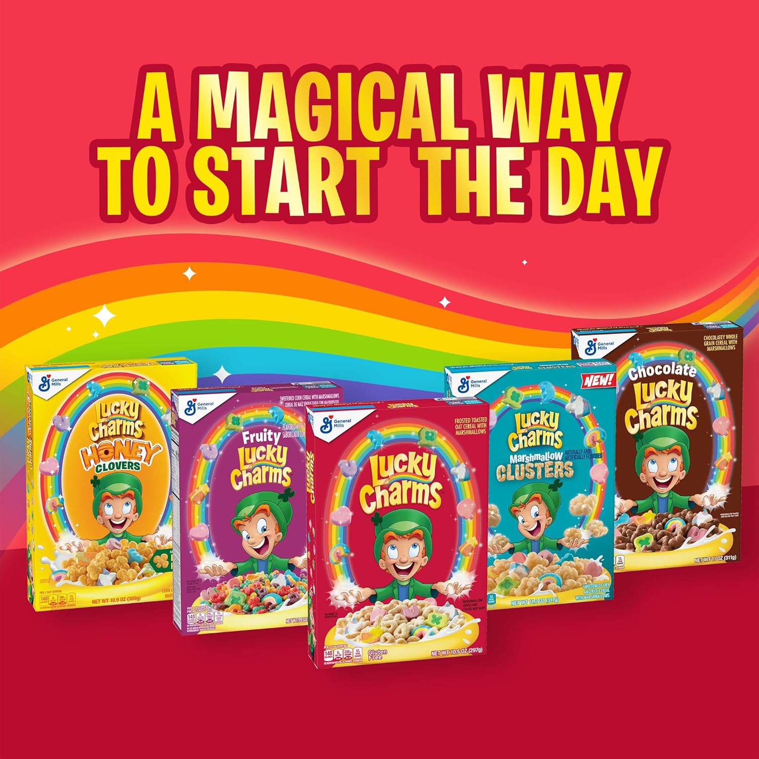 Lucky Charms, Just Magical Marshmallows, Gluten Free, 4 oz : Grocery & Gourmet Food