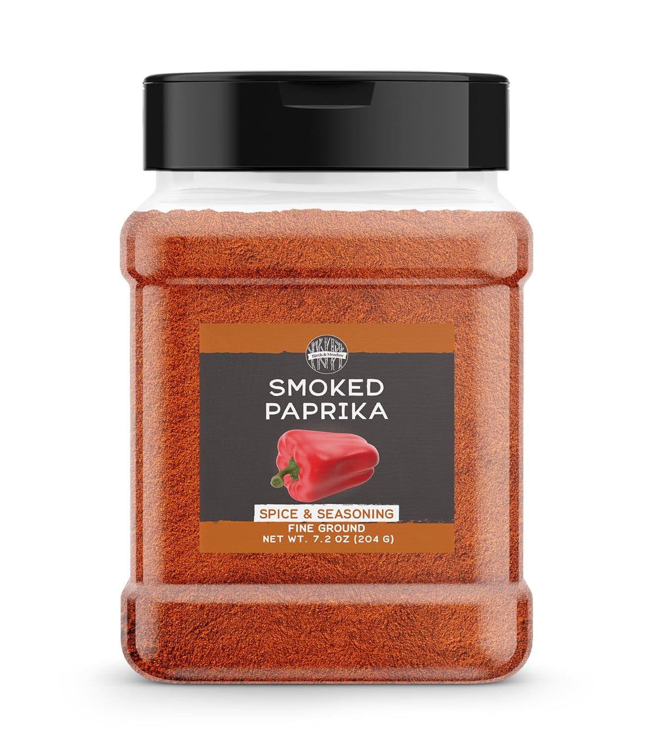 Birch & Meadow Smoked Paprika, 7.2 Ounce, Fine Ground, Spice & Seasoning, Dry Rubs