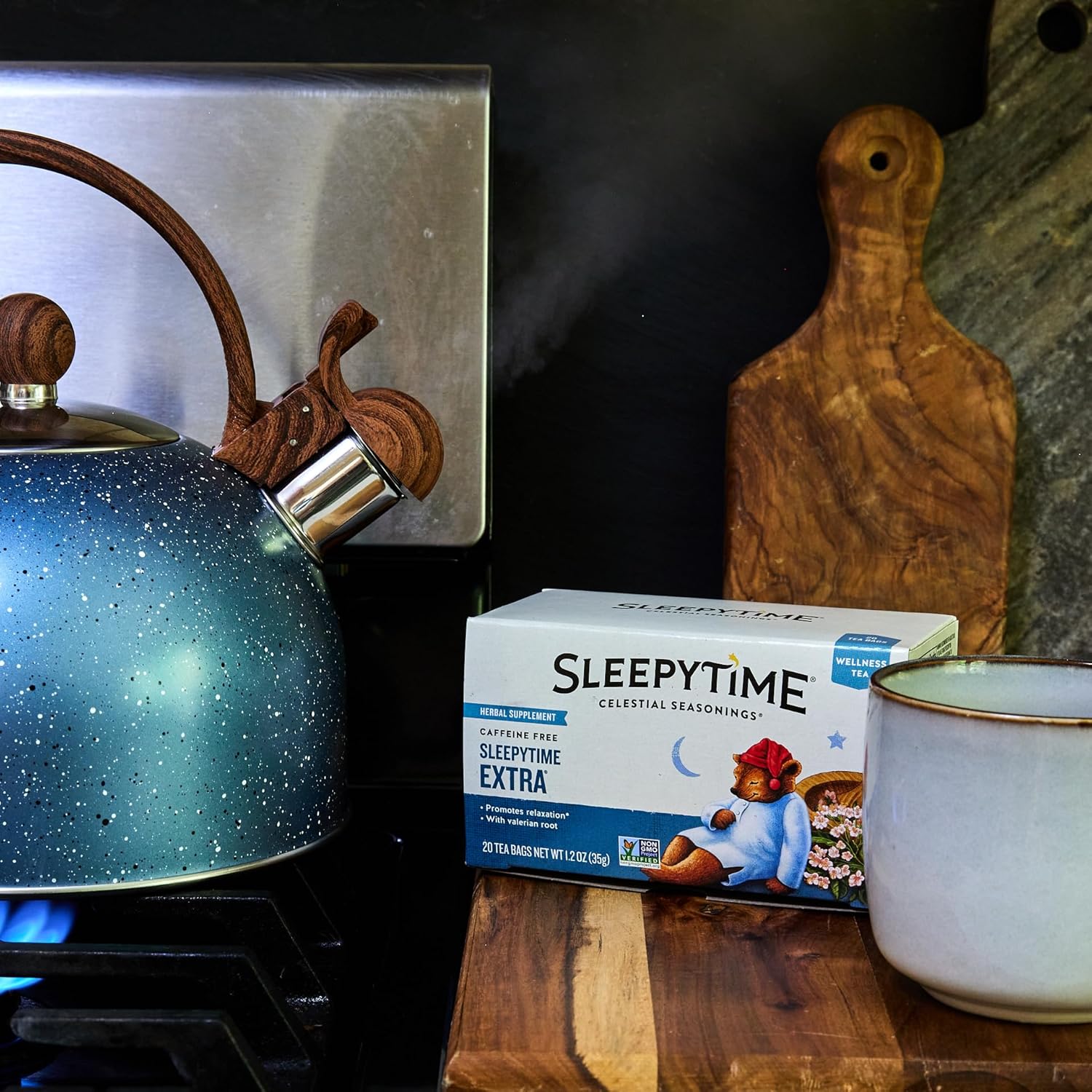 Celestial Seasonings Wellness Tea Sleepytime Variety Pack, Detox, Sinus Soother, Throat Tamer, Sleepytime Extra, Honey, Immune Boost, Caffeine Free Sleep Tea, 20 Tea Bags (Pack Of 6)