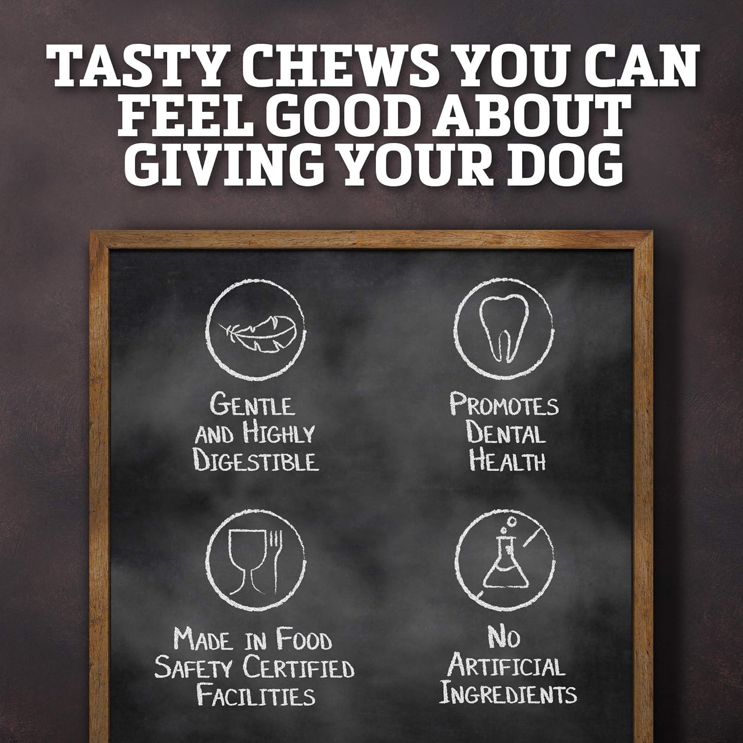 Buffalo Range Rawhide Dog Treats | Healthy, Grass-Fed Buffalo Jerky Raw Hide Chews | Hickory Smoked Flavor | Jerky Twist, 16 Count : Pet Supplies