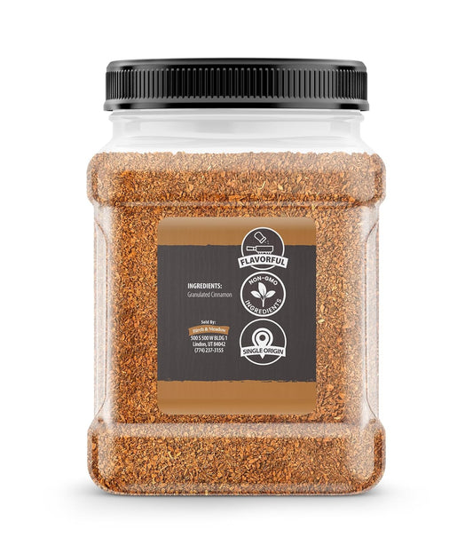 Birch & Meadow Granulated Cinnamon, 14.4 Oz, Tea Cut, Drinks, Sweet & Aromatic