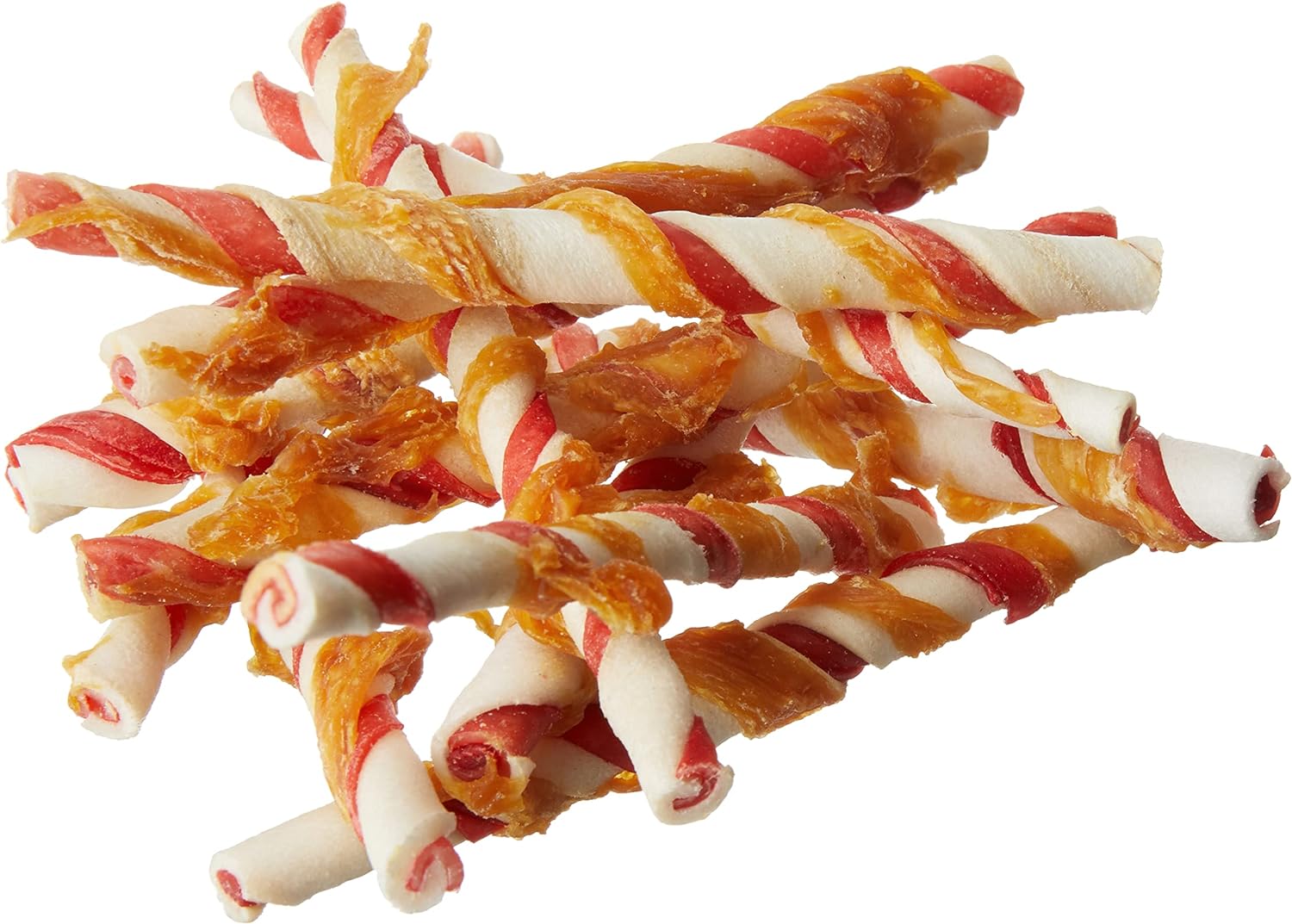 Amazon Brand - Wonder Bound Chicken Flavor Dog Rawhide Twist Sticks, 70 Count, 1.08 pound (Pack of 1) : Pet Supplies