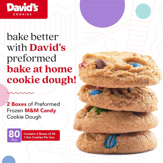 David'S Cookies Preformed Frozen Cookie Dough Candy 80 Count