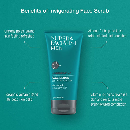 Super Facialist For Men Sensitive Moisturiser - Mens Skin Care, Sensitive Skin, Aloe Vera, Shea Butter, Firmer, Hydrated, And Smoother Skin, Vegan Friendly, 75Ml