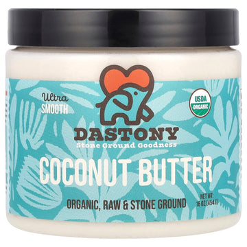 Dastony Organic Raw Coconut Butter, 16 oz | Only One Ingredient | Vegan, Paleo and Keto Friendly, Non GMO, Gluten-free - Pack of 1