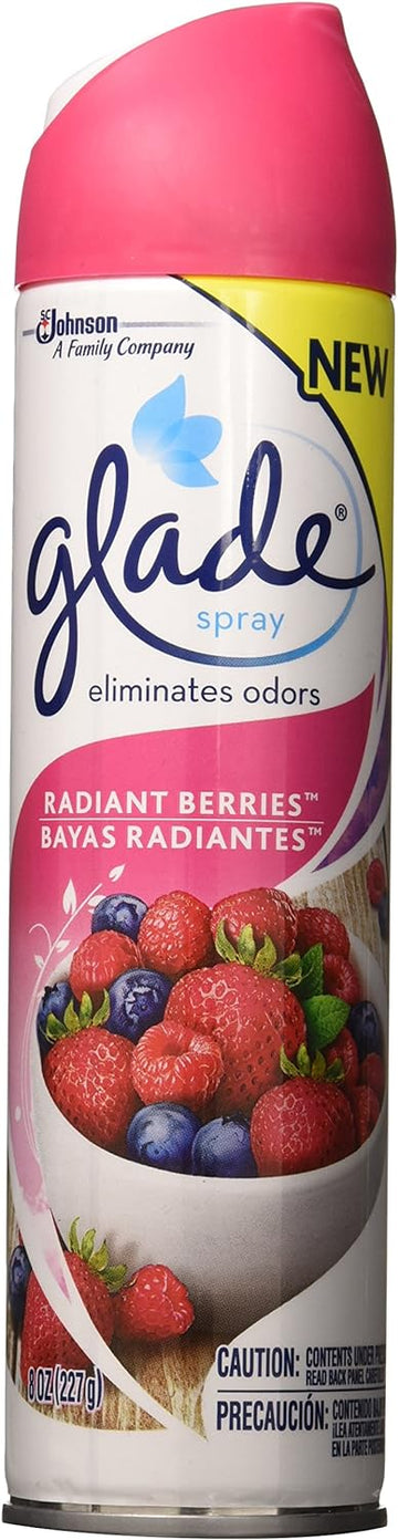 Glade Air Freshener Spray - Radiant Berries - 8 Oz.(Pack of 12)