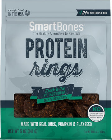Smartbones Protein Rings With Real Duck, Pumpkin And Flaxseed, 5 Oz