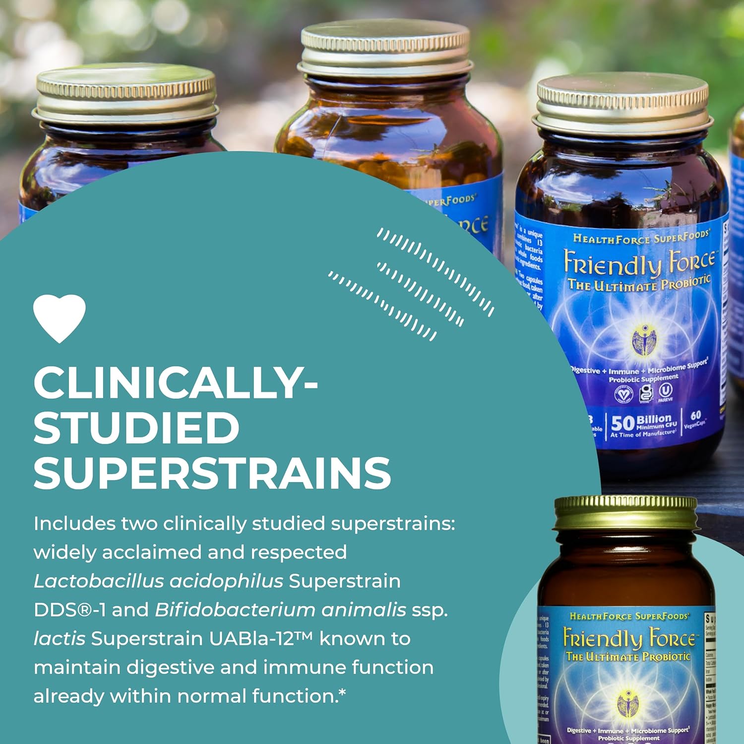 Healthforce Superfoods Friendly Force - Capsules - 120 Vegan Capsules : Health & Household