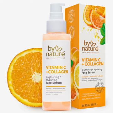 By Nature Radiance Boosting Face Serum With Vitamin C + Turmeric Extract