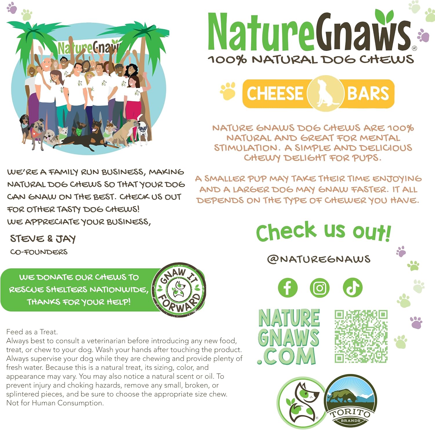 Nature Gnaws Chicken Cheese Bar Chews for Dogs (4 Count) – Hard Long Lasting for Aggressive Chewers - Rawhide Free Dog Chew Bones - Yak Alternative : Pet Supplies