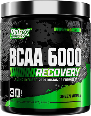 Nutrex Research - Bcaa Powder 6000 Amino Acid - 6 Grams Of Bcaas Amino Acids Supplement For Post Workout Recovery & Muscle Growth - Amino Energy Workout Recovery Drink- 30 Servings