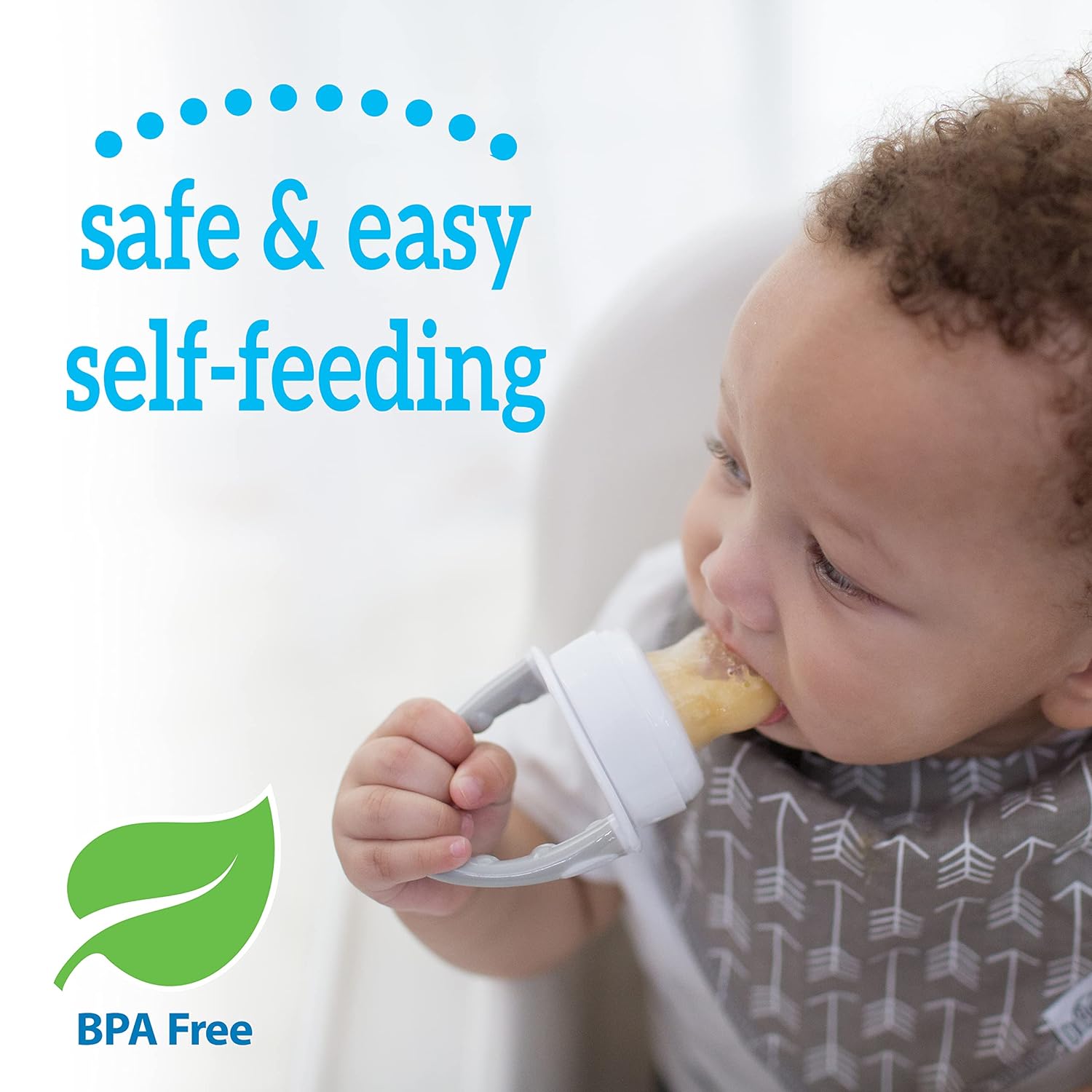 Dr. Brown's Designed to Nourish, Fresh Firsts Silicone Feeder, Grey, One Size : Everything Else