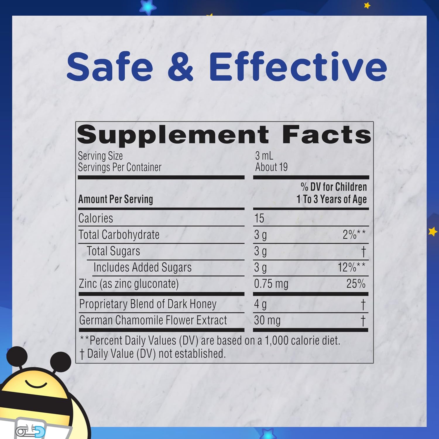 Zarbee's Baby Nighttime Cough Syrup + Immune, Baby Cough Syrup with Dark Honey + Zinc & Chamomile, Cough Syrup for Toddlers, No Drugs or Artificial Flavors, Natural Honey Taste, 2 fl. oz : Health & Household