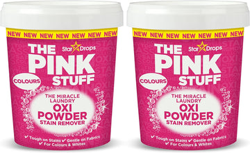 Stardrops - The Pink Stuff - The Miracle Laundry Oxi Powder Stain Remover For Color's Bundle (2 Color's Powder)
