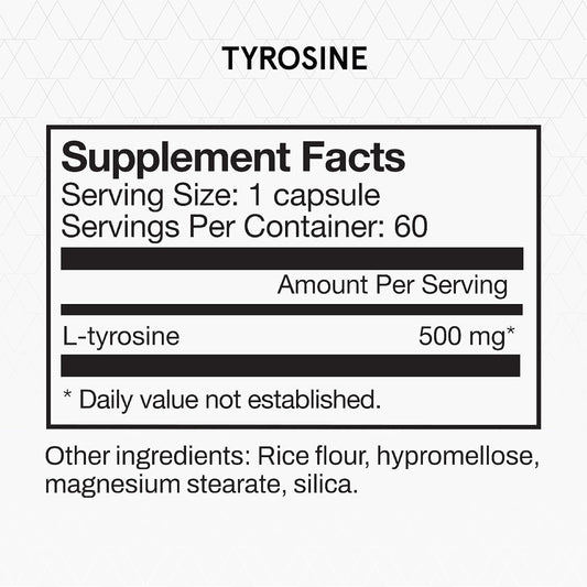 Momentous Tyrosine Capsules, 60 Servings