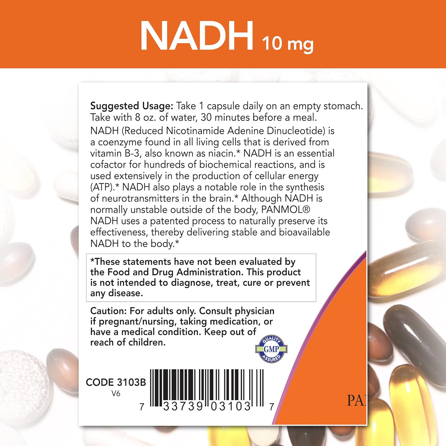 Now Foods, NADH, 10 mg, 60 Veg Capsules : Health & Household