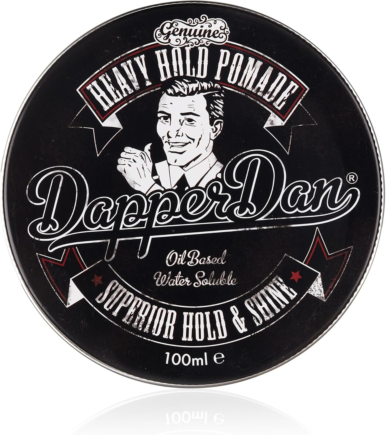 Dapper Dan Heavy Hold Pomade - Strong Hold And High Shine Mens Oil Based Hair Pomade Liquorice And Vanilla Scent, 1 X 100 Ml