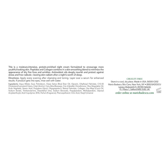 Mario Badescu Night Cream For Face, Ultra-Rich Overnight Anti Aging Cream, Infused With Vitamins, Minerals And Antioxidant