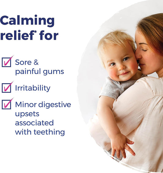 Boiron Camilia Teething Drops For Daytime And Nighttime Relief Of Painful Or Swollen Gums And Irritability In Babies - 60 Count