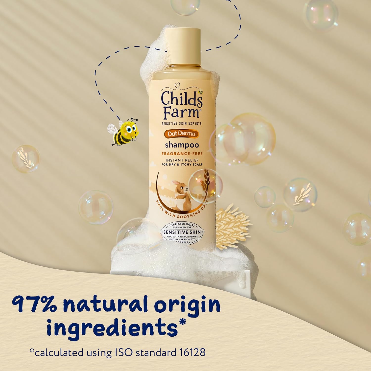 Childs Farm OatDerma Hair Shampoo, Fragrance and Tear Free, Soothing for Sensitive Skin and Scalp, Baby, Kids, 250ml : Amazon.co.uk: Baby Products