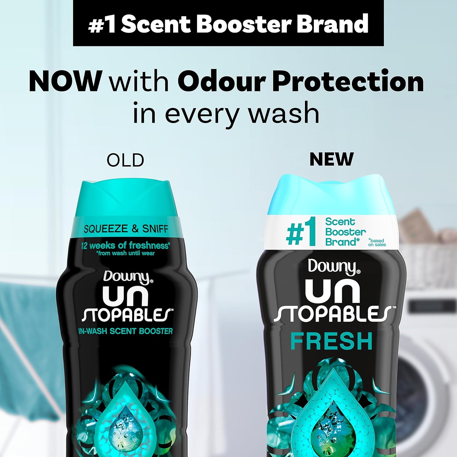 Downy Unstopables Beads, Fresh, 9.1 Oz (4 Pack)