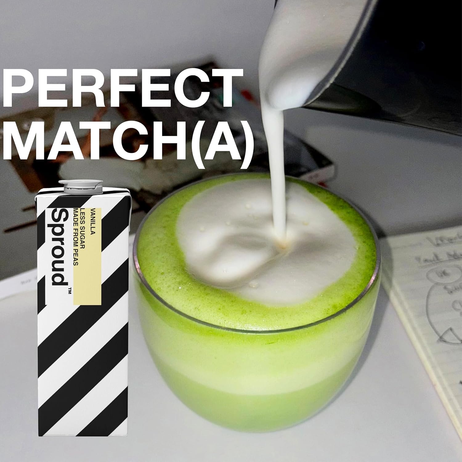 Sproud - Plant-Based Milk, Low Sugar, Low Carb, High Protein, Long Life, Powered By Peas, Rich, Foamy And Easy To Froth (Barista) (6 X 1L)