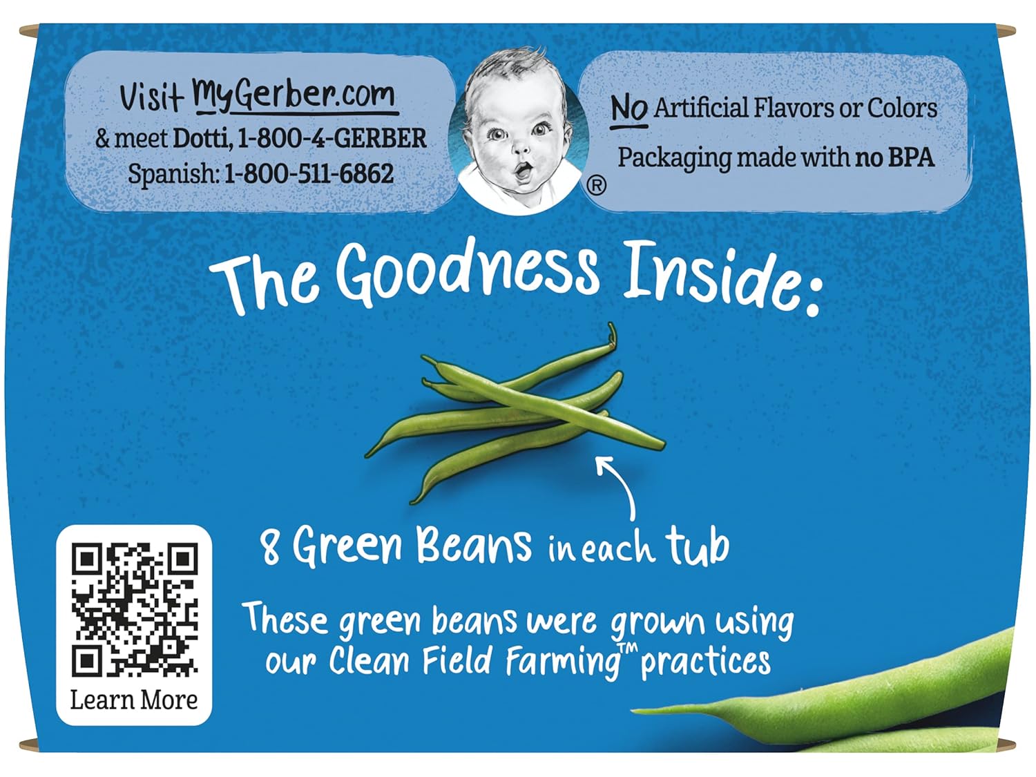 Gerber Natural For Baby 1St Foods Baby Food Tubs,Non-Gmo Pureed Baby Food For Supported Sitters, Made With Natural Vegetables 2 Count (Pack Of 4)