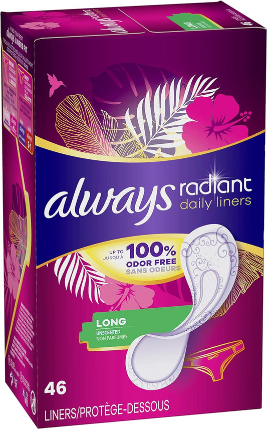 Always Radiant Daily Liners Long