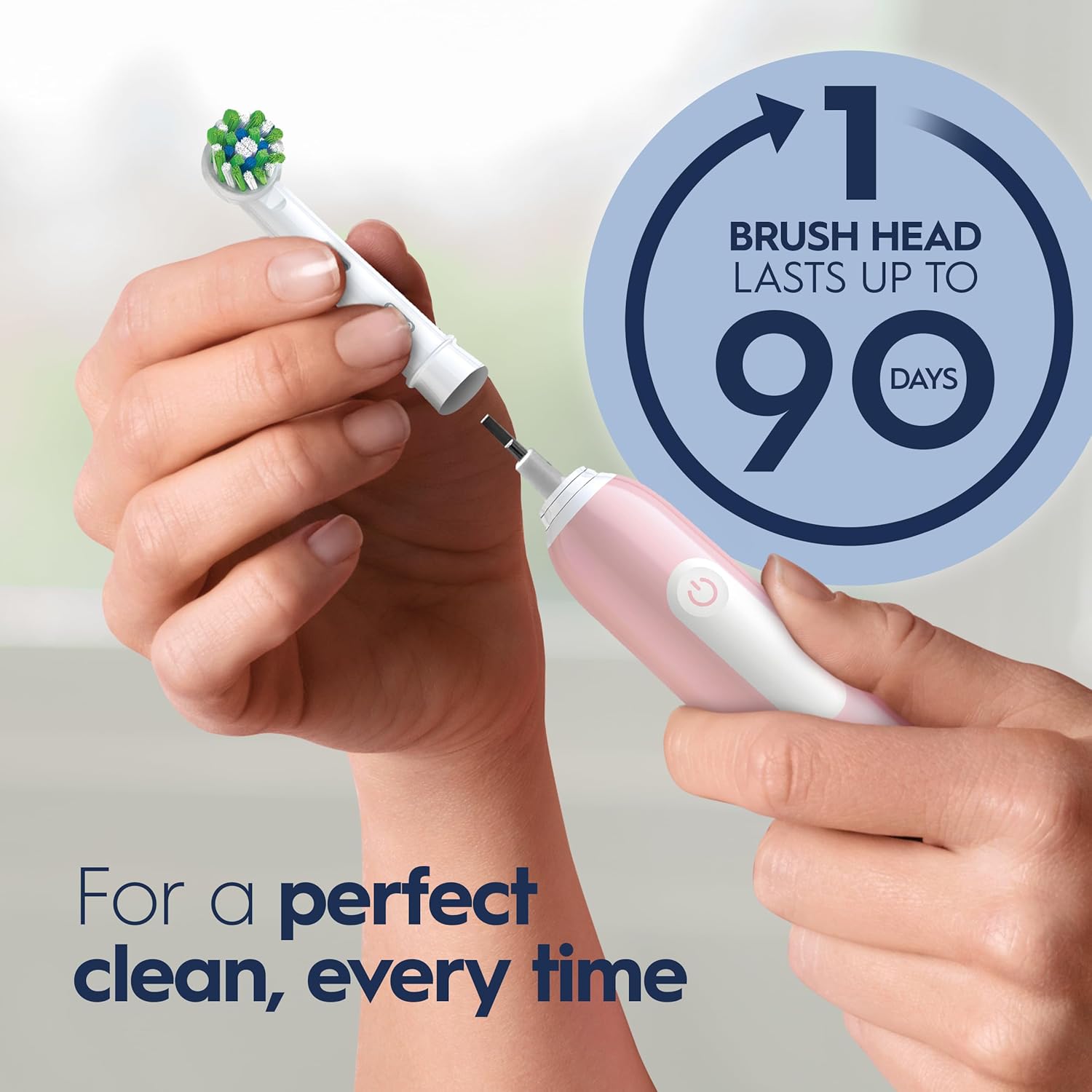 Oral-B Pro 1000 Rechargeable Electric Toothbrush, Pink : Health & Household