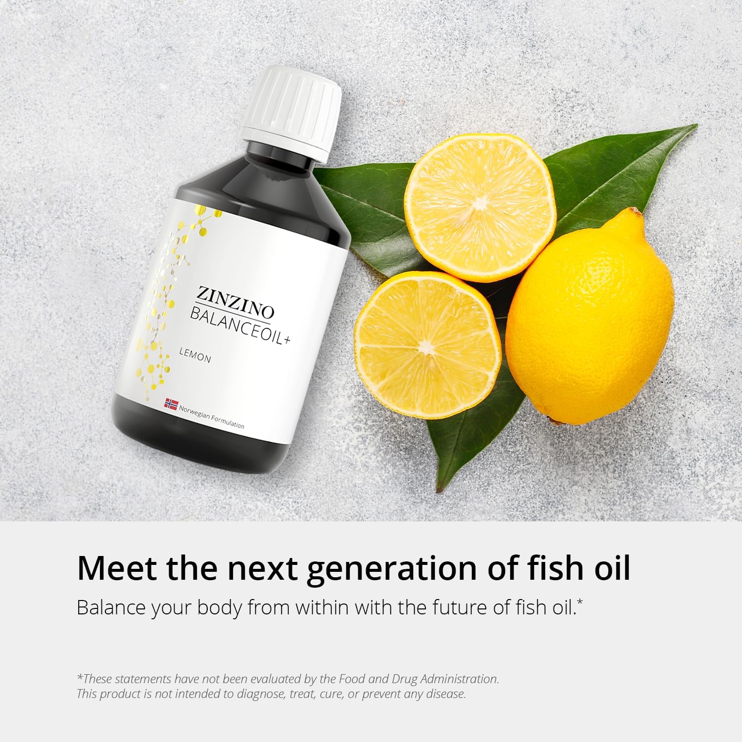 Zinzino Balanceoil+ - Omega Balance Supplement With Wild-Caught Fish Oil, Olive Oil, Omega-3 & Vitamin D3 - Supports Heart Health & Well-Being - 300Ml : Health & Household