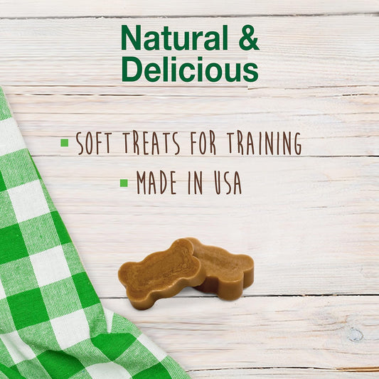Nylabone Healthy Edibles Natural Chewy Bites Soft Dog Chew Treats Peanut Butter 12 oz