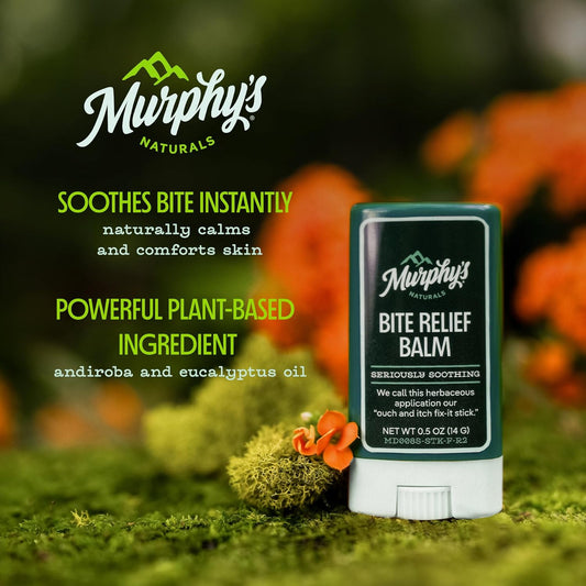 Murphy’S Naturals Insect Bite Relief Balm, Travel-Friendly, Soothes Bug Bites With Plant-Based Oil, Fast-Acting, Easy Application, 0.75Oz