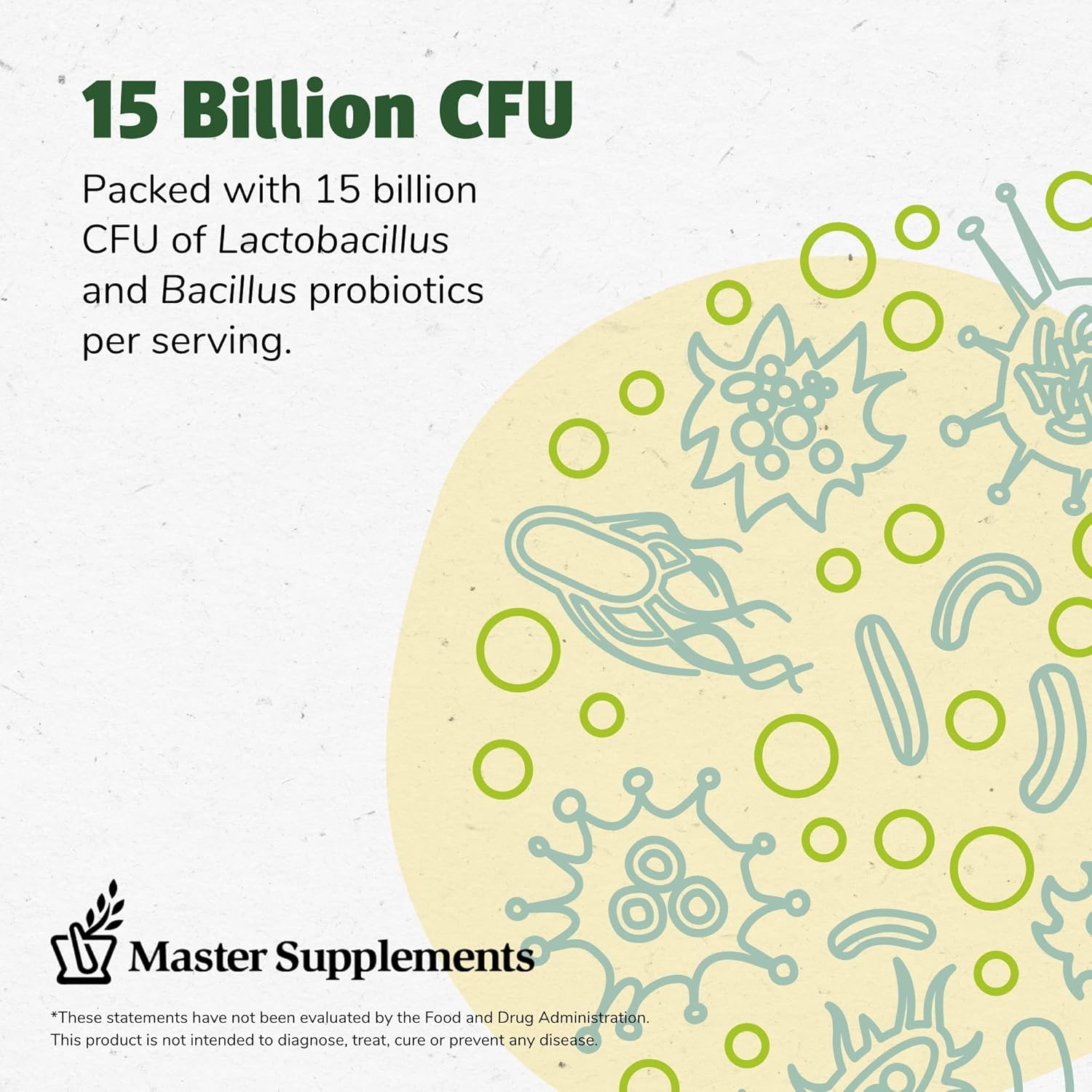 Master Supplements Truflora - 32 Capsules - Blend Of Probiotics & Enzymes - Promotes Optimal Gut Health & Boosts Energy - Gluten Free - 32 Servings : Health & Household