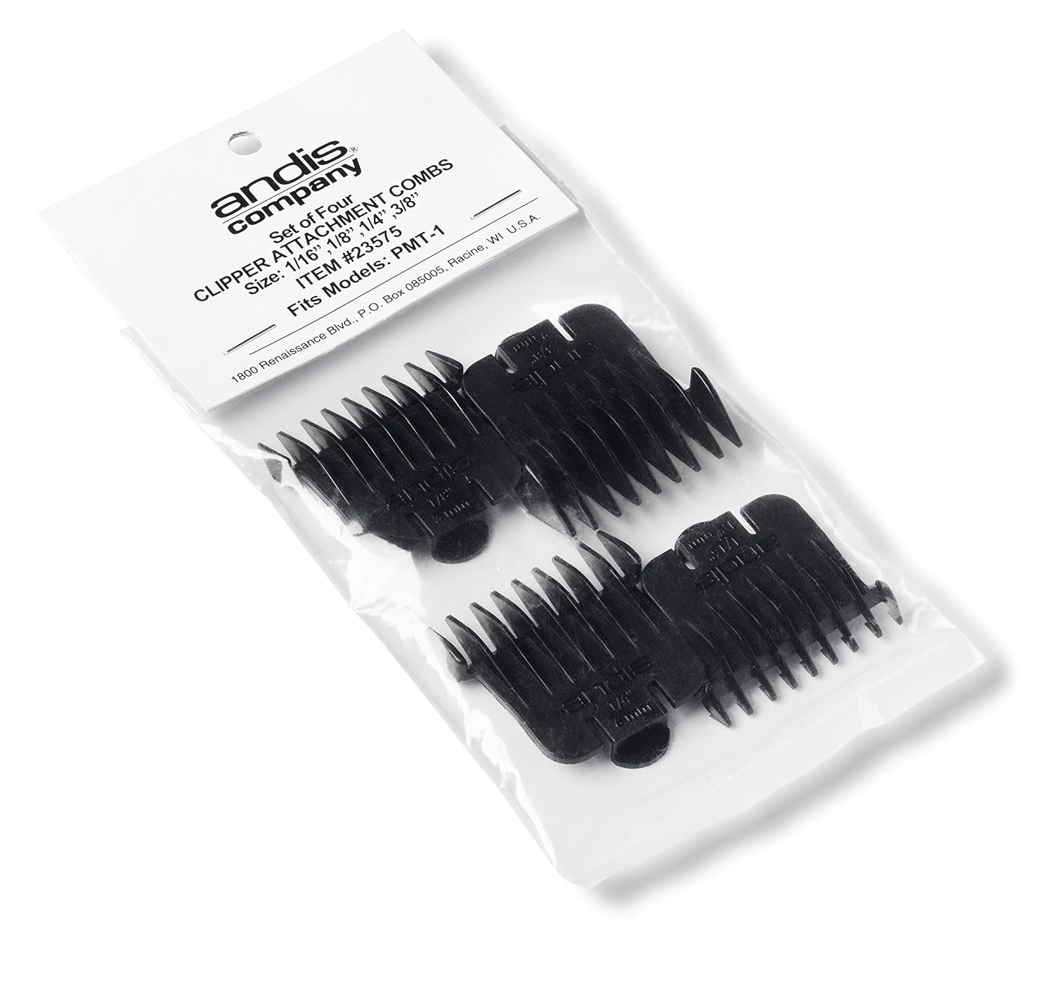 Andis Snap-on Blade Attachment Combs 4-comb Set, 1 count : Beauty & Personal Care