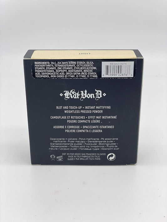 Kvd Beauty Lock-It Refillable Mattifying Pressed Finishing Powder Light