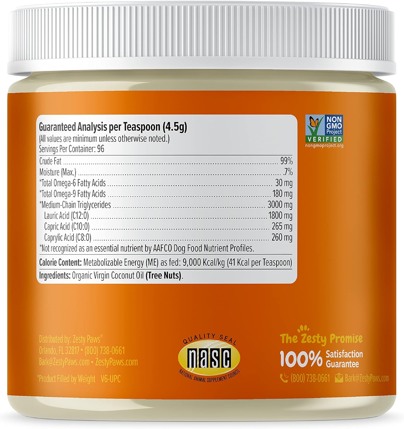 Coconut Oil for Dogs - Certified Organic & Virgin Superfood Supplement - Digestive & Immune Support - 16 OZ : Pet Supplies