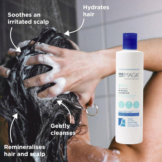 Mineral Shampoo 10.14Fl Oz - Sulfate Free Shampoo With Organic Seaweed/ 100% Vegan/ Sustainable Packaging