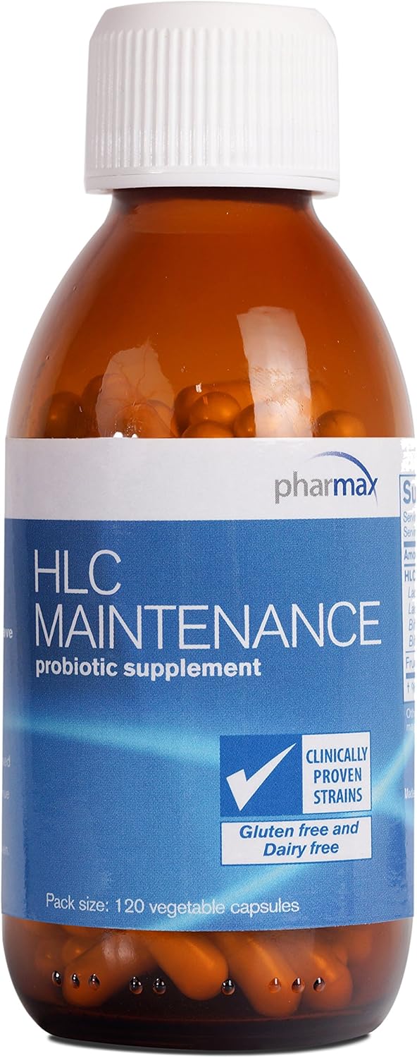 Pharmax Hlc Maintenance | Long-Term Maintenance Probiotic Formula To Support Digestive Health | 60 Capsules : Health & Household
