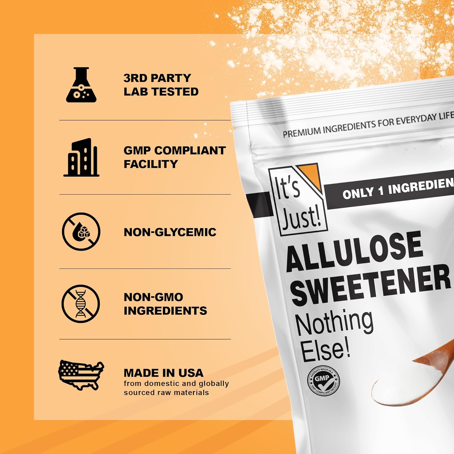 It'S Just - Allulose, Sugar Substitute, Keto Friendly Sweetener, Non-Glycemic, Non-Gmo (4.5Lb) : Grocery & Gourmet Food