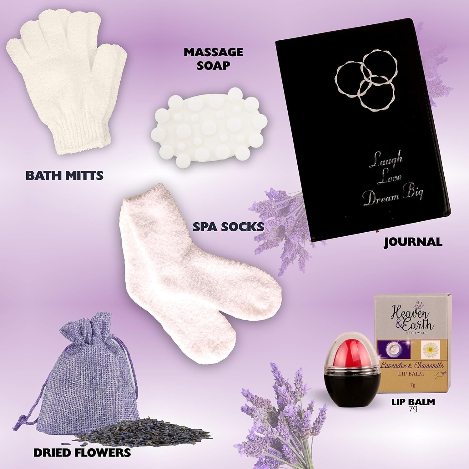 Birthday Gift Basket For Women. Lavender Pampering Gift Basket! All Inclusive Spa Bath Gift Set For Relaxing, Self Care, Meditation Gifts For Her Gift Bath Set For Mind & Body Stress Relief! : Beauty & Personal Care