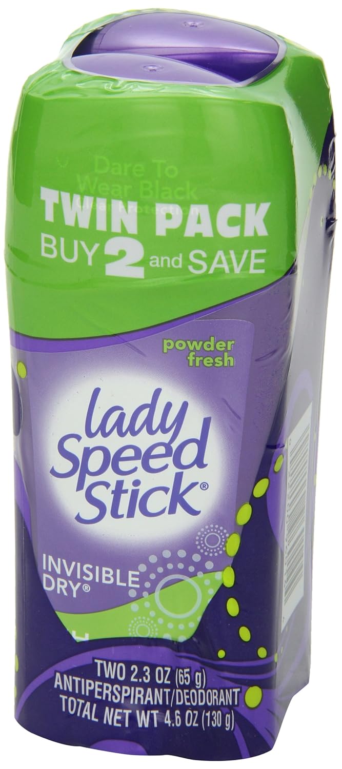 Lady Speed Stick Invisible Dry Antiperspirant Deodorant, Shower Fresh, 2.3Oz Twin Pack : Beauty & Personal Care