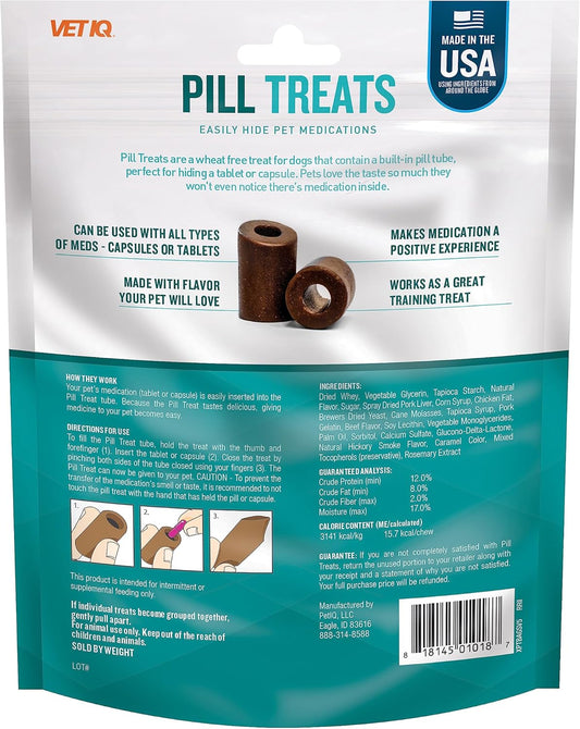 Vetiq Pill Treats Advanced Formula For Dogs, Chicken Flavor Soft Chews, Made In The Usa, 30 Count