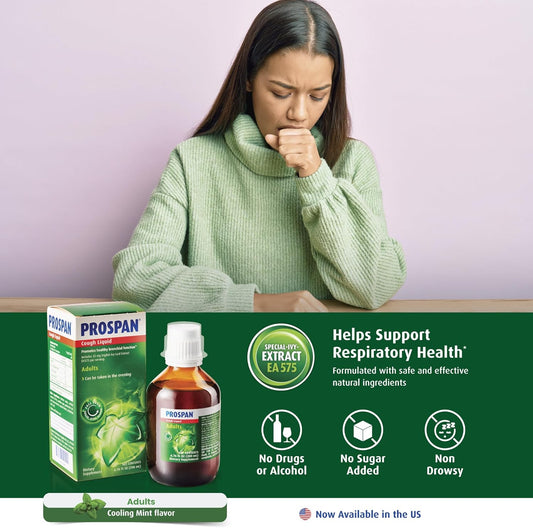 Prospan/Abrilar Cough Syrup + Mucus With Proprietary English Ivy Leaf Extract Ea575 For Adults - Soothes Cough, Mucus Relief, No Added Sugar, Non-Drowsy, Alcohol-Free, Drug-Free - 200Ml