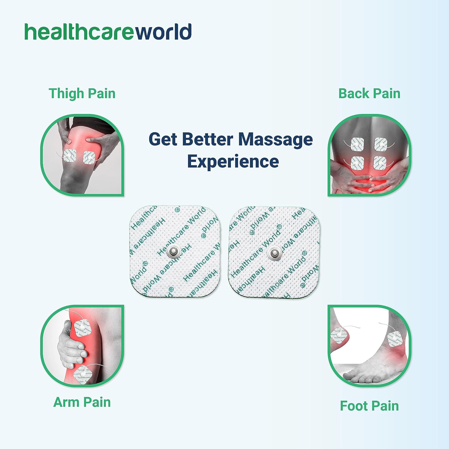 Tens Electrode Pads 5x5cm Self-Adhesive Electrodes With 3.5mm Stud Connection (16 pcs) Compatible With Beurer, Sanitas, Boots, Kinetik Tens Machines : Amazon.co.uk: Health & Personal Care