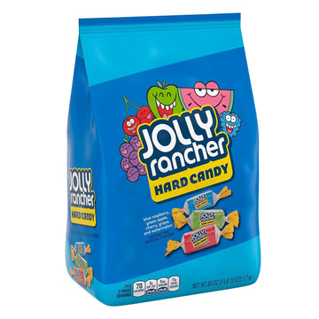 Jolly Rancher Assorted Fruit Flavored Hard, Individually Wrapped Hard Candy Bulk Bag, 60 Oz