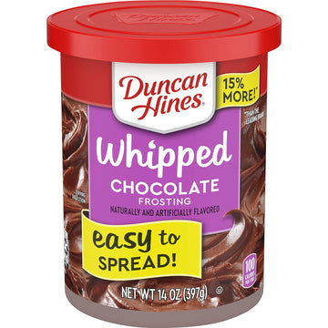 Duncan Hines Whipped Frosting Chocolate, 14 Oz Tub