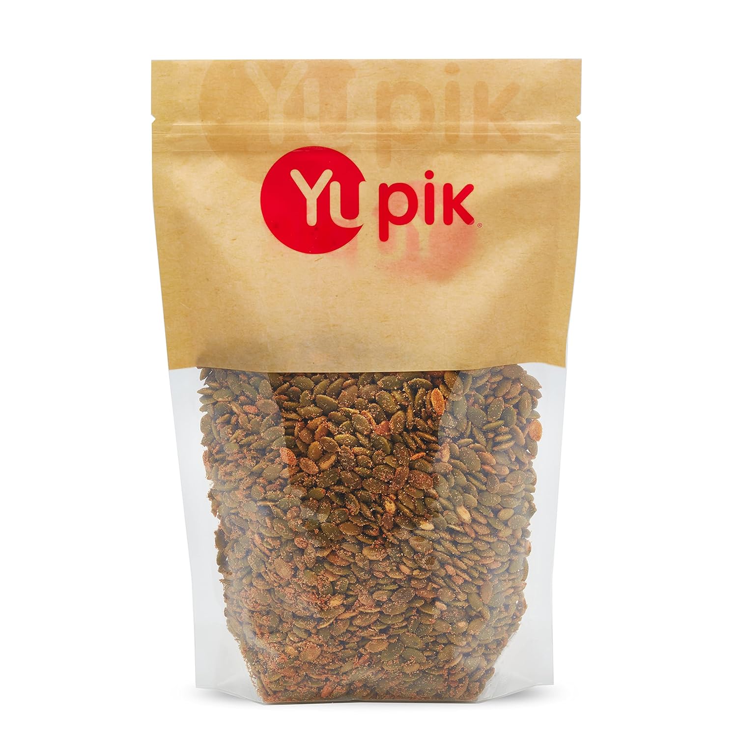 Yupik Spicy Buffalo Pumpkin Seeds, 2.2 lbs, Seasoned & Roasted Seeds, Crunchy Snack or Salad Topper, Vegan, Non GMO, No Preservatives or Artificial Flavors, Brown, Pack of 1