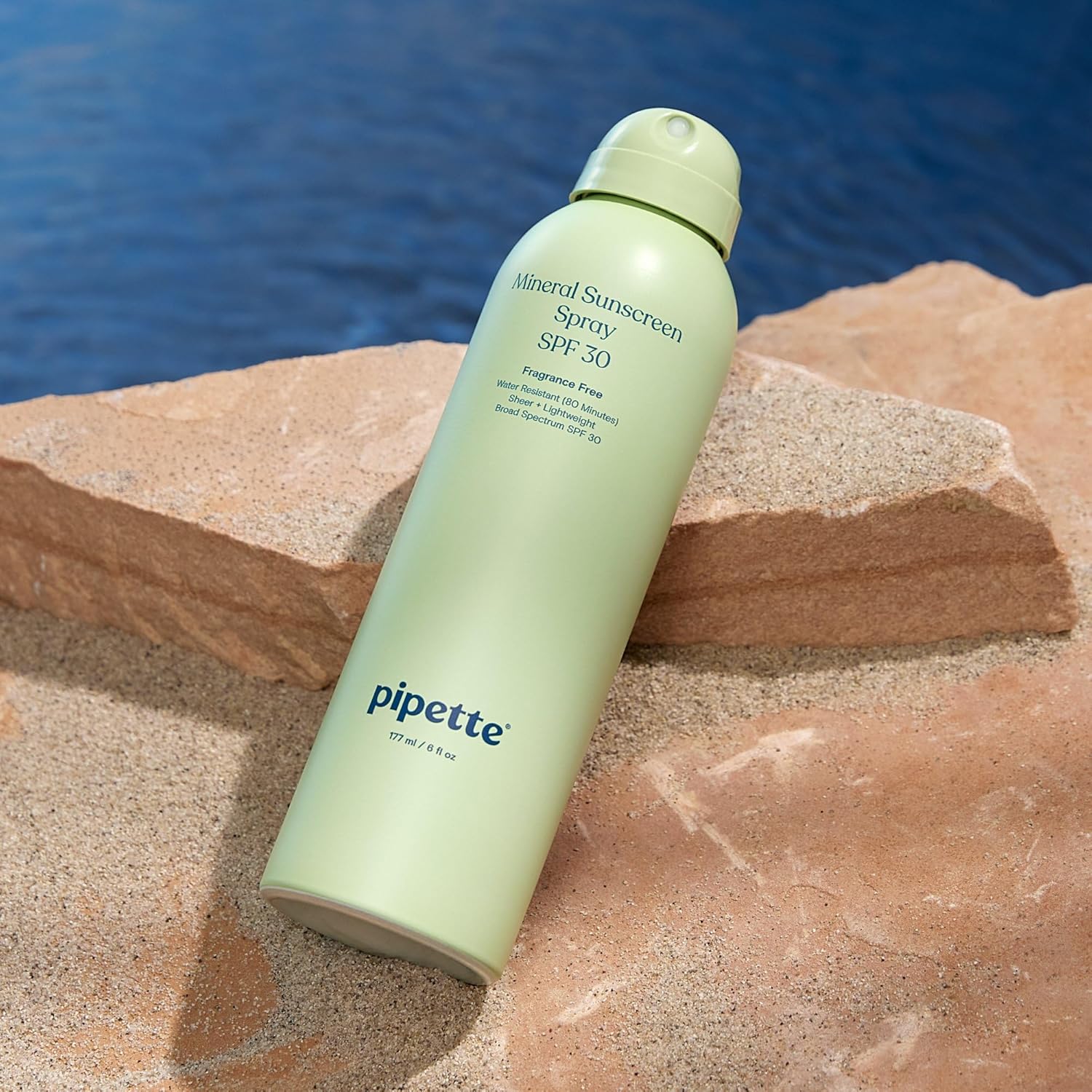 Pipette Baby Mineral Sunscreen Spray Spf 30, Broad Spectrum With Non-Nano Zinc Oxide, Water Resistant Uvb/Uva Non-Toxic Sun Protection For Kids & Sensitive Skin, 6 Oz : Baby