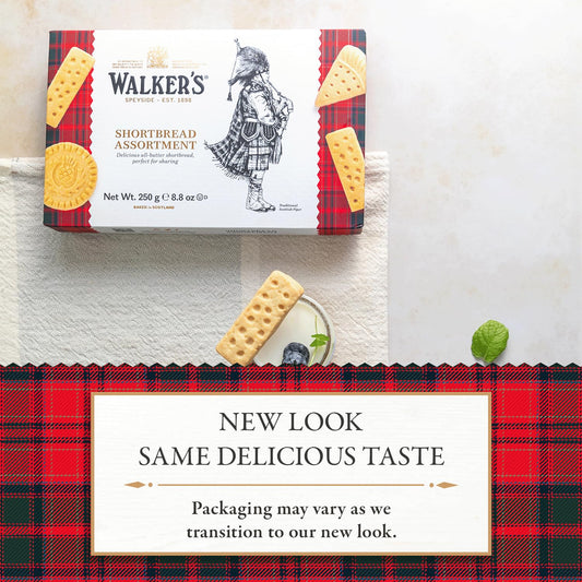 Walker’S All-Butter Assorted Shortbread - 18 Assorted Cookies Per Box (Pack Of 6) - Authentic Shortbread Cookies From Scotland